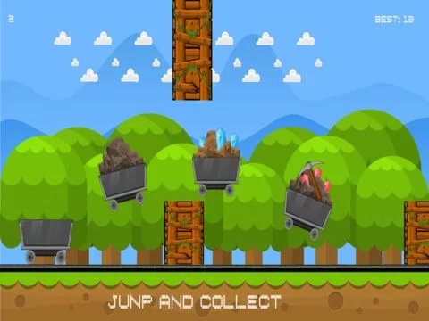 Изображение игры: Jumpy Mine Cart