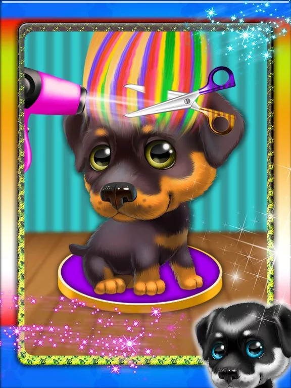Изображение игры: Animal Pet Dog Hair Salon - hair salon game for kid