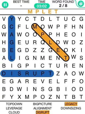 Изображение игры: Word Search Puzzle Free App - First Challenged Crosswords Puzzles Games