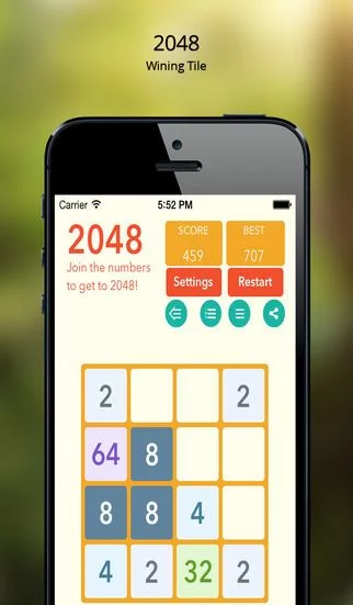 Изображение игры: 2048 Classic - With The Power of Three and Fibonacci