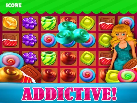 Изображение игры: All Candy Mania Games 2015 - Soda Pop Match 3 Candies Game For Children HD FREE