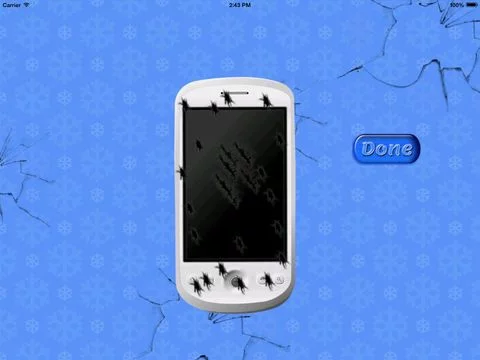 Изображение игры: Break your phone - broken screen