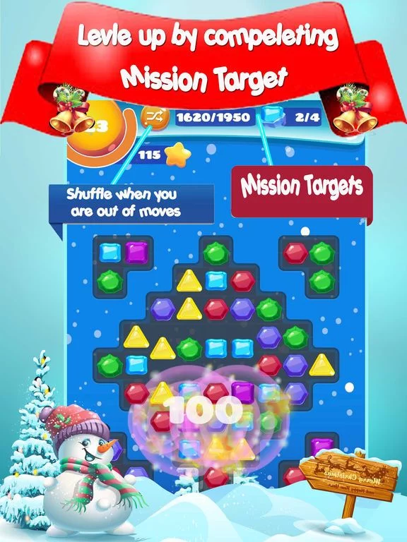 Изображение игры: Christmas Swipe Sweeper Match 4