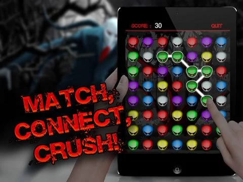 Изображение игры: Boom Slender Splash - Connect and Match 3 Slenderman Multi-Player Free Puzzle Game
