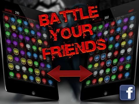 Изображение игры: Boom Slender Splash - Connect and Match 3 Slenderman Multi-Player Free Puzzle Game