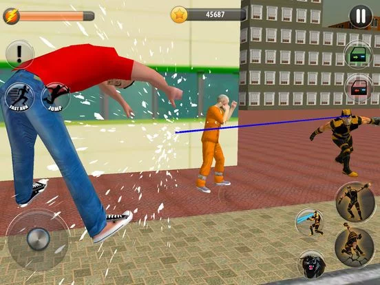 Изображение игры: Panther Superhero City Warrior