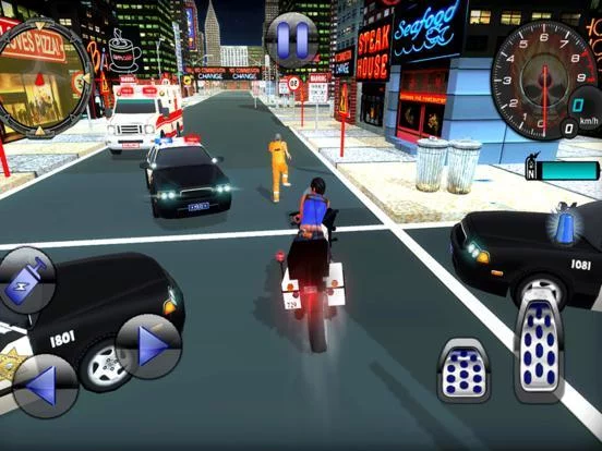 Изображение игры: Crime City Stunt Police Bike