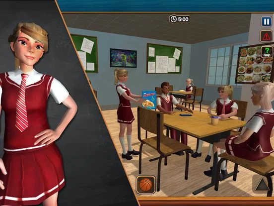 Изображение игры: Virtual High School Girl