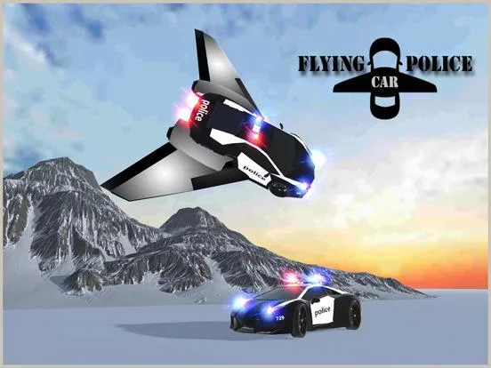 Изображение игры: Flying Car Game - Future Police Chase 3D