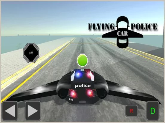 Изображение игры: Flying Car Game - Future Police Chase 3D