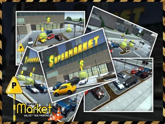 Изображение игры: Taxi Driver 3D Simulator - Supermarket Parking