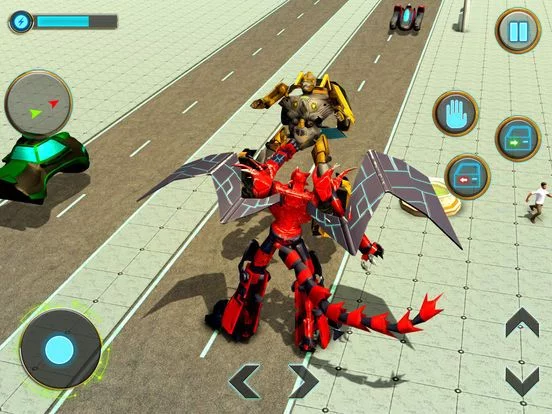 Изображение игры: Incredible Dragon Robot 3D