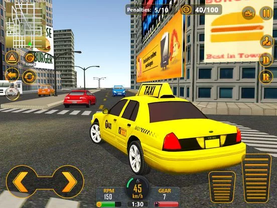 Изображение игры: NYC Fastlane Taxi Driver