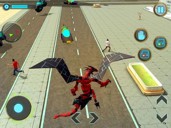 Изображение игры: Incredible Dragon Robot 3D