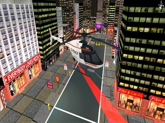 Изображение игры: City Helicopter Car Chase 2016: Free Play Game