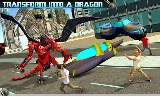 Изображение игры: Incredible Dragon Robot 3D