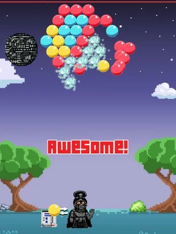 Изображение игры: Dark Invader Bubble Shooter