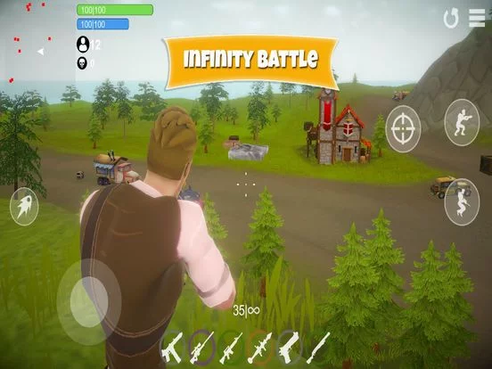Изображение игры: Battle Royale Fort Practice