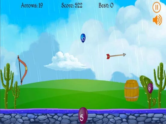 Изображение игры: Bow & Arrow Bird & Balloon Hunter: Shoot Apple & Rescue Hangman