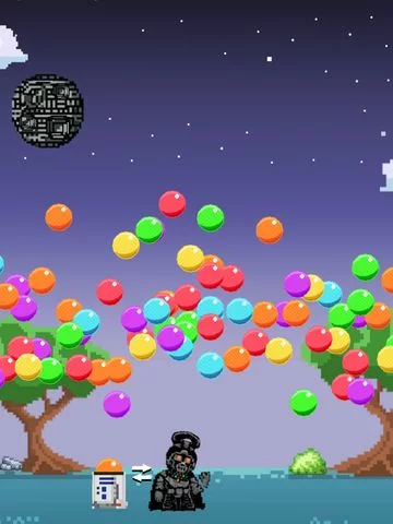Изображение игры: Dark Invader Bubble Shooter