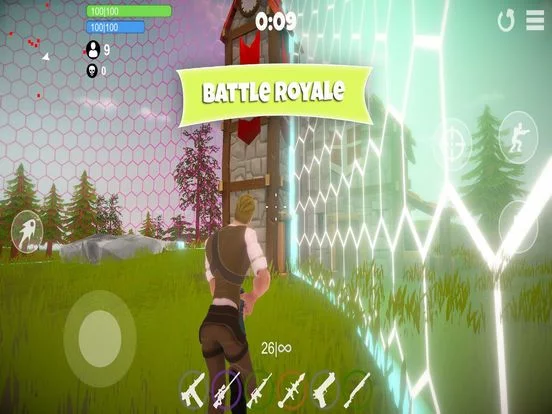 Изображение игры: Battle Royale Fort Practice