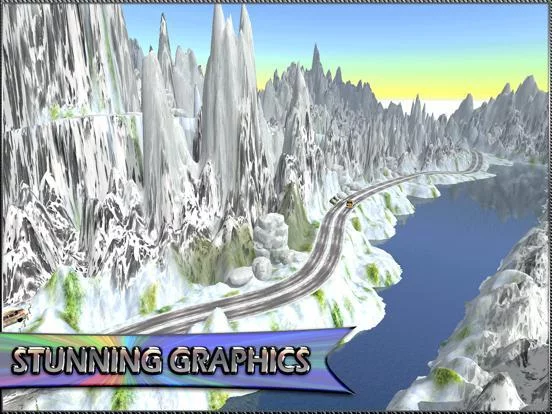 Изображение игры: Taxi Driving Simulator 3D: Snow Hill Mountain & Free Mobile Game 2016