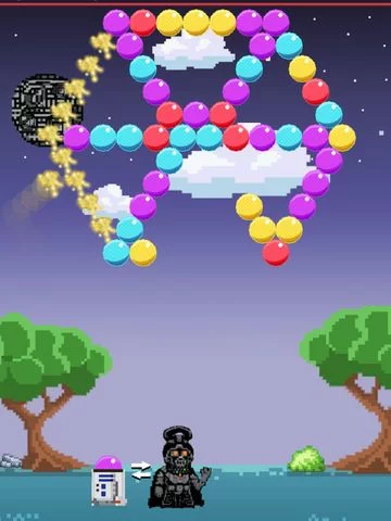 Изображение игры: Dark Invader Bubble Shooter
