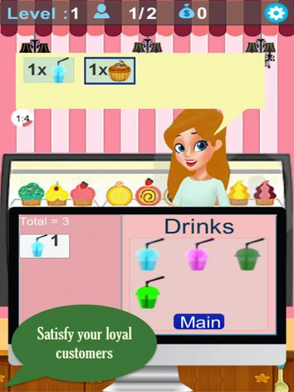 Изображение игры: Bakery Cashier Blitz: best supermarket coffee salon game For Kids