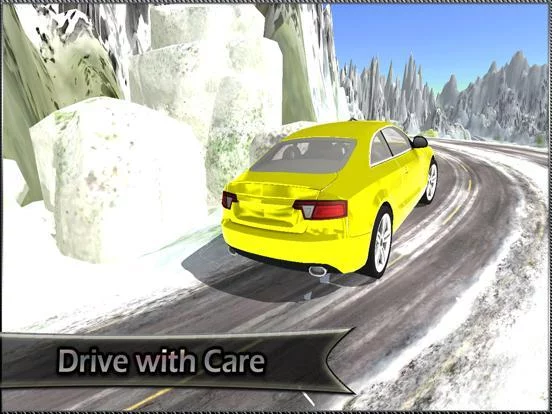 Изображение игры: Taxi Driving Simulator 3D: Snow Hill Mountain & Free Mobile Game 2016