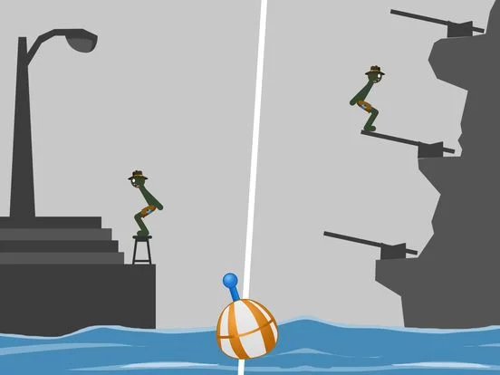 Изображение игры: Stickman Flip Diving