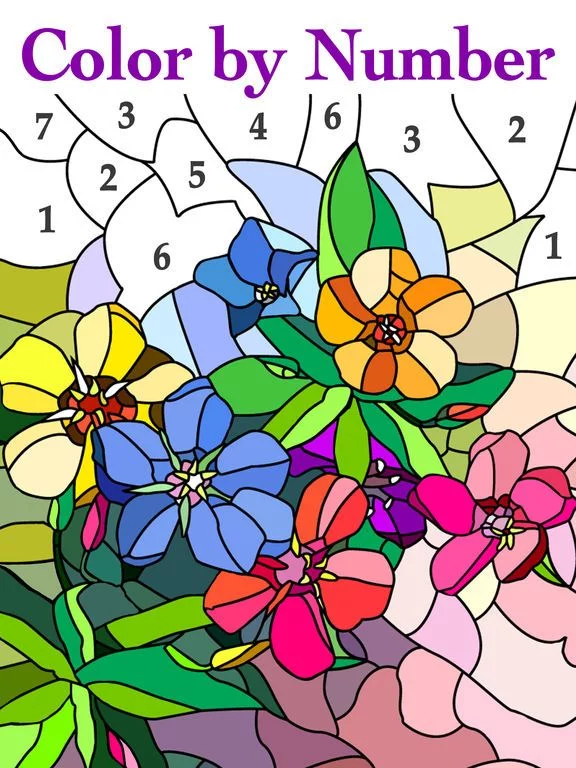 Изображение игры: Color by Number #Coloring Book