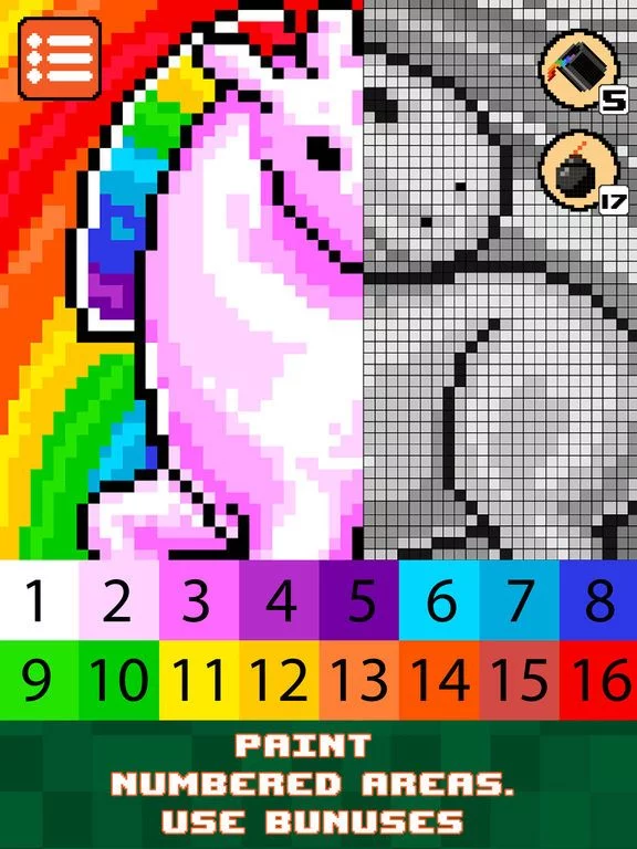 Изображение игры: Draw in Pixel Art