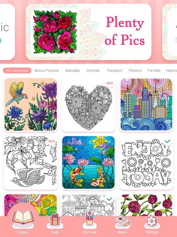 Изображение игры: Color by Number #Coloring Book