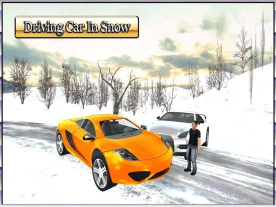 Изображение игры: Car Driving 3D: Free Snow Hill Landscape Simulator 2016