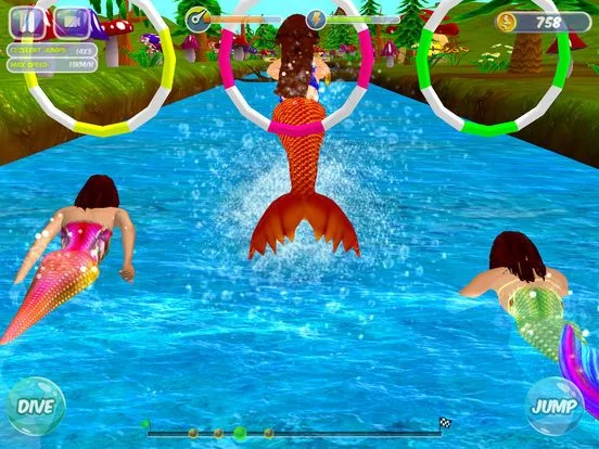 Изображение игры: Fancy Mermaid Race Adventures