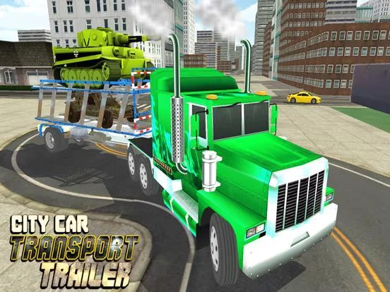 Изображение игры: Car Transporter Delivery Truck 3D: Transport Tank