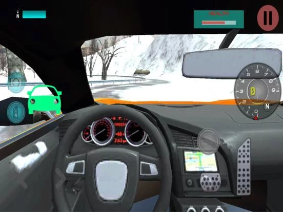 Изображение игры: Car Driving 3D: Free Snow Hill Landscape Simulator 2016
