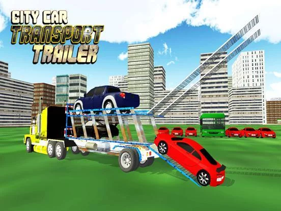 Изображение игры: Car Transporter Delivery Truck 3D: Transport Tank
