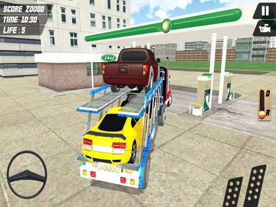 Изображение игры: Car Transporter Delivery Truck 3D: Transport Tank