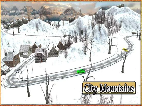 Изображение игры: Car Driving 3D: Free Snow Hill Landscape Simulator 2016