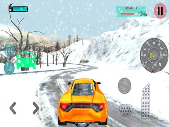 Изображение игры: Car Driving 3D: Free Snow Hill Landscape Simulator 2016