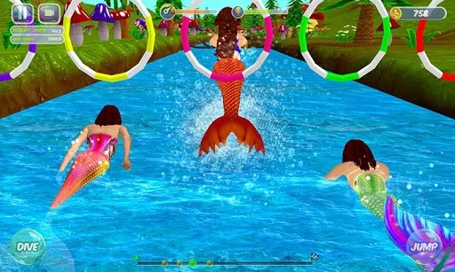 Изображение игры: Fancy Mermaid Race Adventures