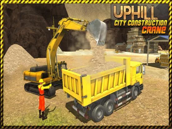 Изображение игры: Hill Climb Construction Crane 3D Dumper & Forklift