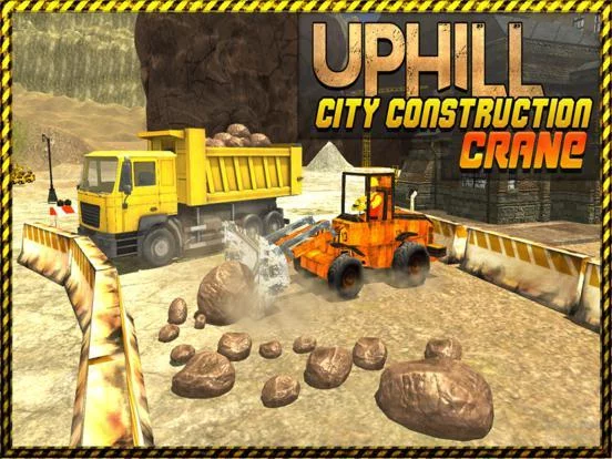 Изображение игры: Hill Climb Construction Crane 3D Dumper & Forklift