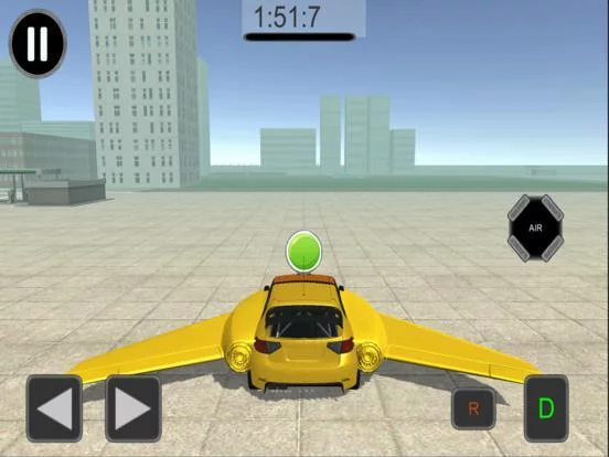Изображение игры: Futur Flying Car Racing: Free Play Flight Simulation