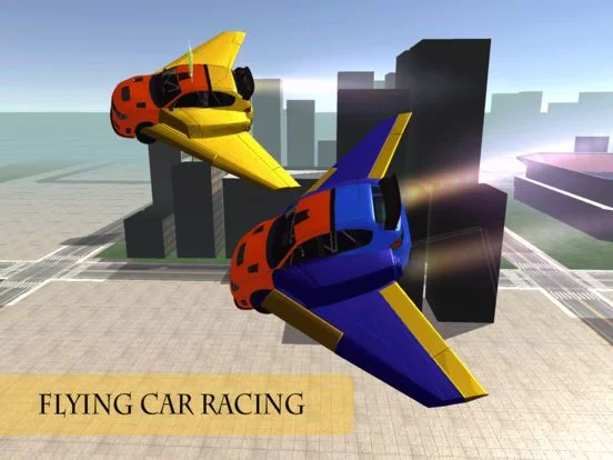 Изображение игры: Futur Flying Car Racing: Free Play Flight Simulation