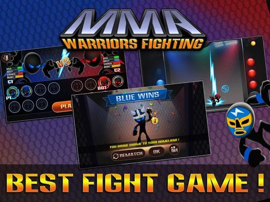 Изображение игры: Stickman Warriors: UFB Fighting