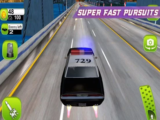 Изображение игры: High Speed Cop Car Driving