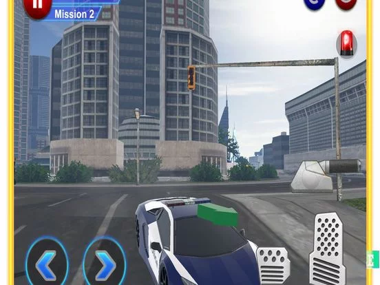 Изображение игры: Police Car City Driving