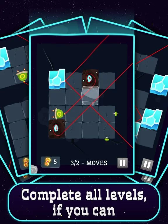 Изображение игры: Space Lazors - puzzle saga